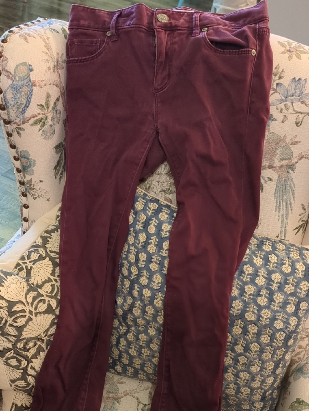 Ann Taylor Wine Burgundy Jeggings